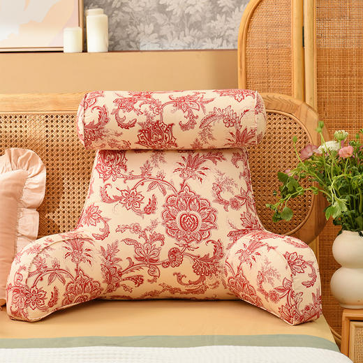 经典藤蔓系列颈枕护腰靠靠枕软包高级感腰靠可拆洗 商品图0