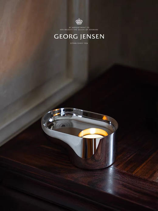 Georg Jensen乔治杰生烛台日式茶烛餐厅家用烛光晚餐煮茶蜡烛摆件 商品图0