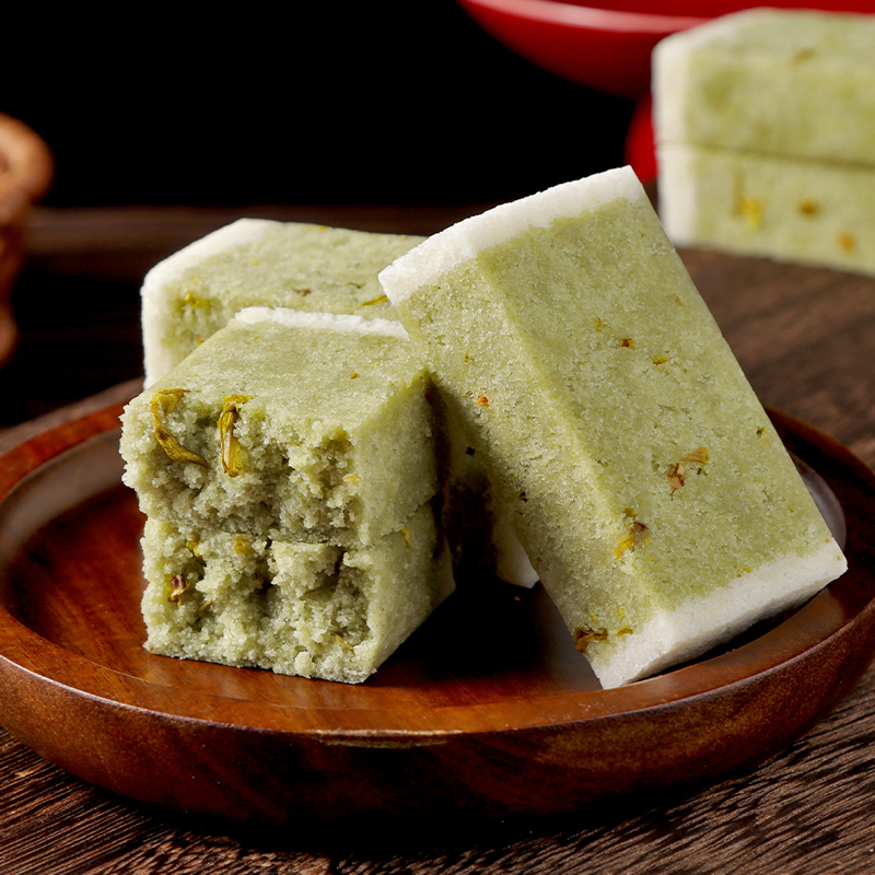 【9.9小食】松软清甜 | 铁皮石斛花荧实糕 休闲零食点心传统中式糕点 可做早餐下午茶茶点 200g*3袋