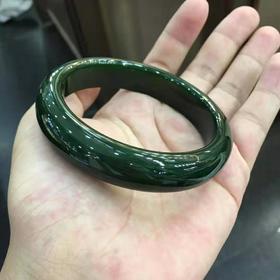 碧玉老料-宽版手镯