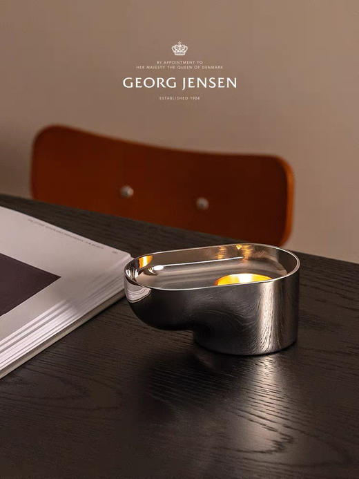 Georg Jensen乔治杰生烛台日式茶烛餐厅家用烛光晚餐煮茶蜡烛摆件 商品图1