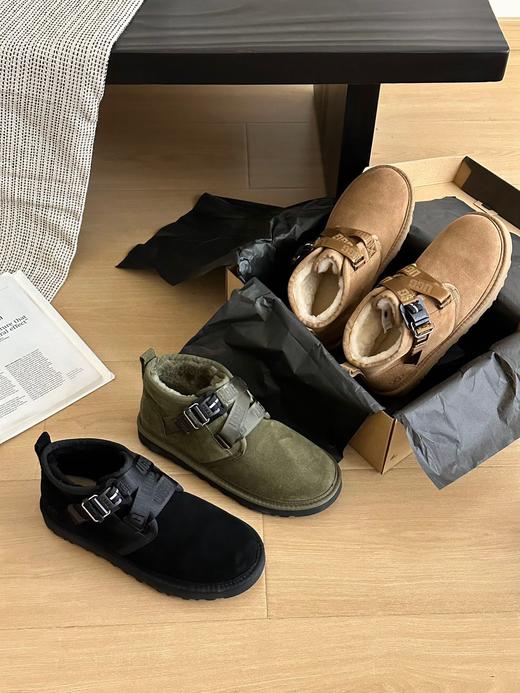 【男款特价】河南桑坡雪地靴 新款小贝卡扣绑带款39-44码 商品图1