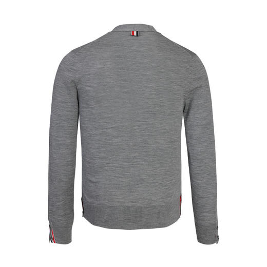 【超惠秒】THOM BROWNE 汤姆·布朗 男士扣合开襟美利奴弹力羊毛针织衫 11855 商品图5