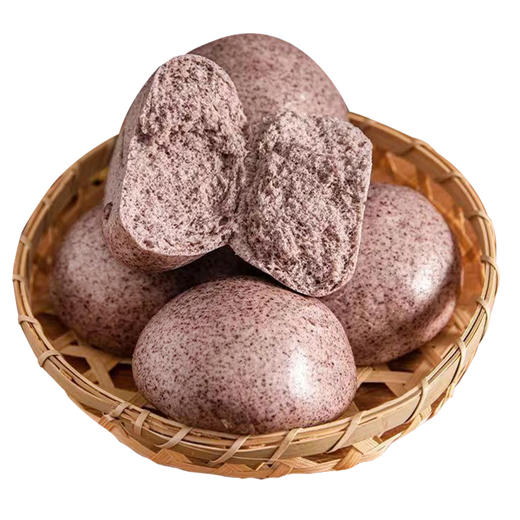 富世康黑米馒头600克/袋 早餐食品杂粮粗粮 速食半成品面点 商品图5