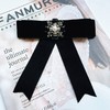 韩国东大门黑色丝绒蝴蝶结领结女学院风衬衫领口配饰银行职业领花 商品缩略图5