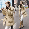 冬季新款，白鸭绒时尚潮流抽绳长款羽绒服HR-HJY23769 商品缩略图0