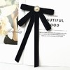韩国东大门黑色丝绒蝴蝶结领结女学院风衬衫领口配饰银行职业领花 商品缩略图4