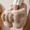 【现货·拖鞋请拍大一码】新款秋冬季家用棉拖鞋女蝴蝶结居家室内加厚毛毛保暖防滑棉鞋 商品缩略图0