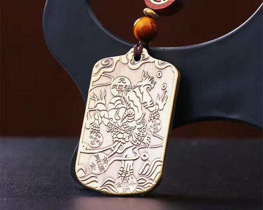 纯铜貔貅令牌挂件，钥匙吊坠，随身挂饰 商品图0