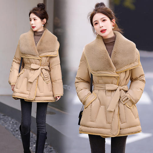 冬季新款，大毛领90白鸭绒羽绒服HR-ASLZ8699 商品图0