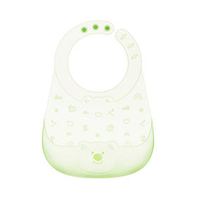 棉花树轻薄硅胶宝宝围兜