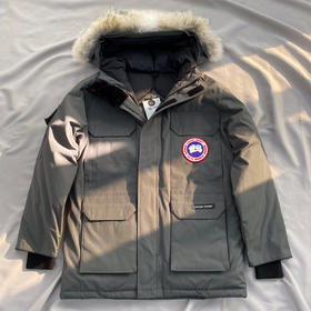 原单 高端远征系列狼毛领中长款羽绒服情侣款