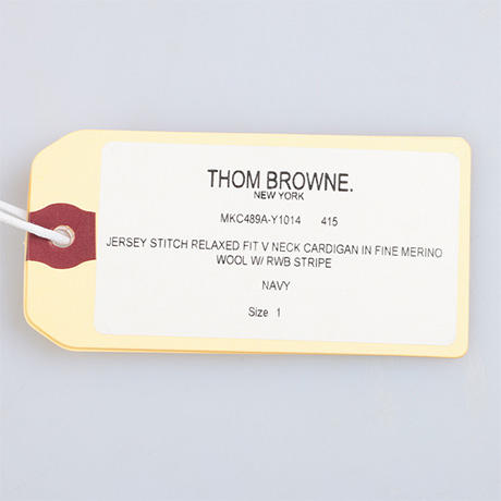 【超惠秒】THOM BROWNE 汤姆·布朗 男士扣合开襟美利奴弹力羊毛针织衫 11855 商品图12