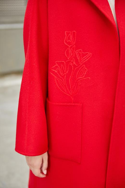 【年货节】奇威 花朵刺绣大衣A4410032 商品图7