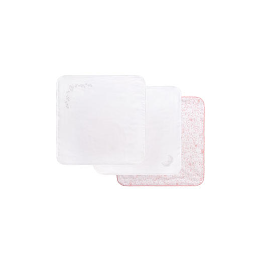 【商场同款】英氏婴幼儿餐巾宝宝手帕三角巾抗菌4条装赛柔丝 商品图4