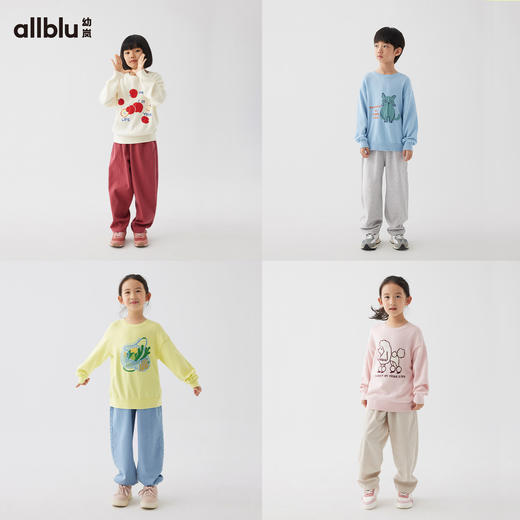 【好友特惠-口袋公园系列】幼岚24春新款儿童提花毛衣ZY 商品图2