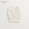 马克珍妮女童田园提花针织毛衣背心儿童马甲2024年春装新款240310 商品缩略图1