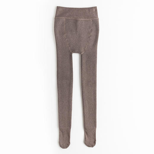 大码打底袜【加厚可穿200斤加大连裤袜】仿羊绒 咖色加绒打底裤 棉条纹  商品图5