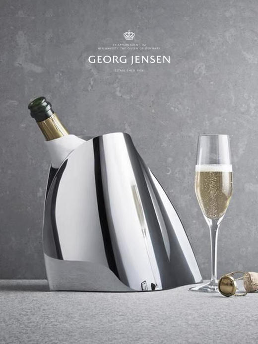Georg Jensen乔治杰生不锈钢冰桶香槟桶红酒冰镇啤酒冰块桶家用具 商品图2