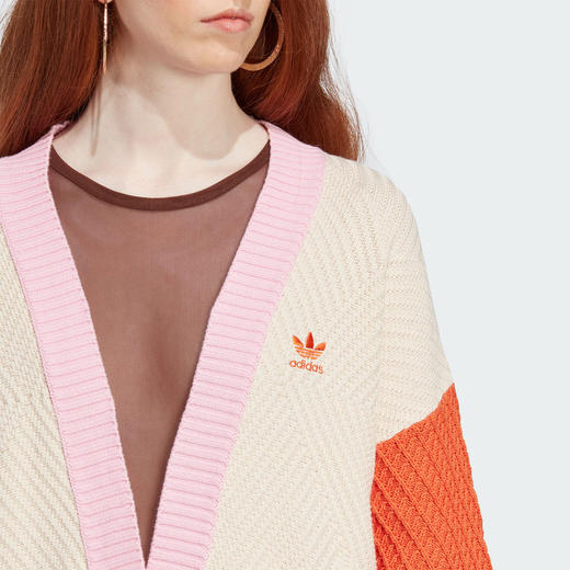 5折【自营】adidas/阿迪达斯  CARDIGAN KNIT女子针织运动开衫 IK7495 商品图2