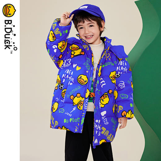 B.DUCK小黄鸭童装冬季羽绒服中长款外套105-150 BF5416073 商品图3