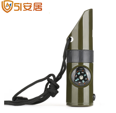 户外救生口哨 带指南针
