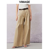 VIMAGE纬漫纪春季新款高腰阔腿宽松舒适休闲裤V2105705 商品缩略图0