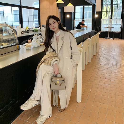 金蘑菇菇【柏丽情书】黑标限定款！10羊驼+90羊毛加厚双面呢大衣 商品图4