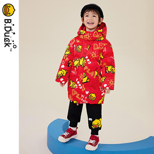 B.DUCK小黄鸭童装冬季羽绒服中长款外套105-150 BF5416073 商品图4