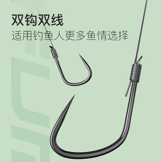 佳钓尼典藏狼牙仕挂双钩双线合金材质无刺手工精绑黑坑垂钓 商品图3