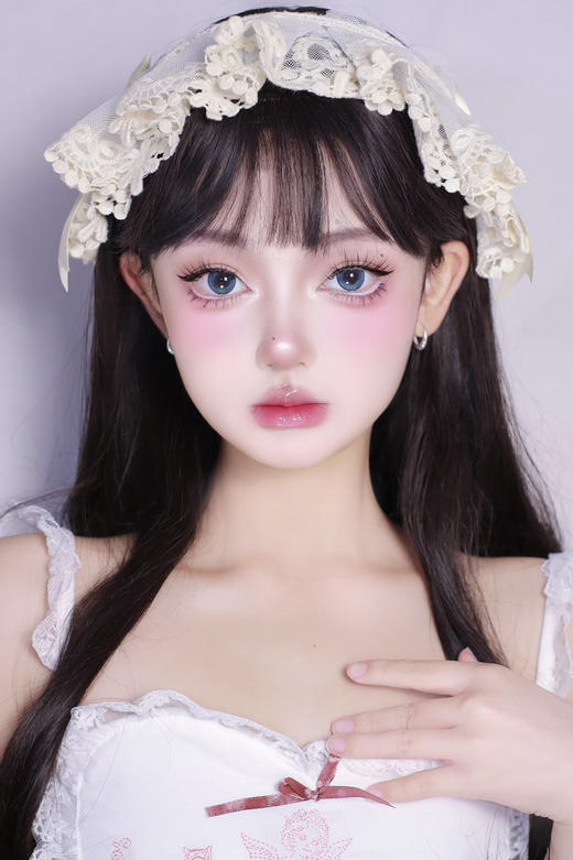 【大直径半年抛】Jellydoll-秘镜蓝-14.5mm【半年抛 0-1000度 含525/575】 商品图3