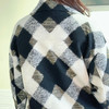 圣三利女装新秋冬季休闲短款格子羊毛上衣外套SL321A06 商品缩略图4