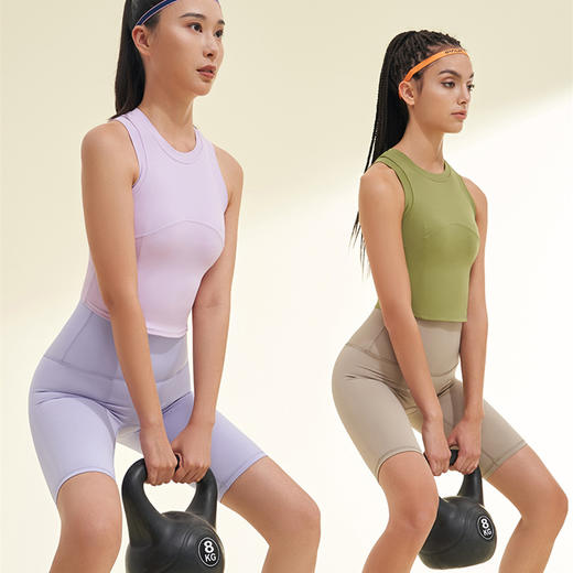 跃牌【轻匀系列】高强度支撑美背瑜伽健身背心60147 商品图1