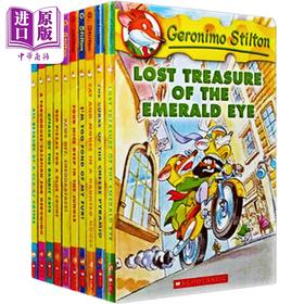 【中商原版】【赠音频】老鼠记者1-10册 Geronimo Stilton 全彩漫画英文原版送音频 学乐分级阅读 儿童探险小说 美国小学读物 7-10岁