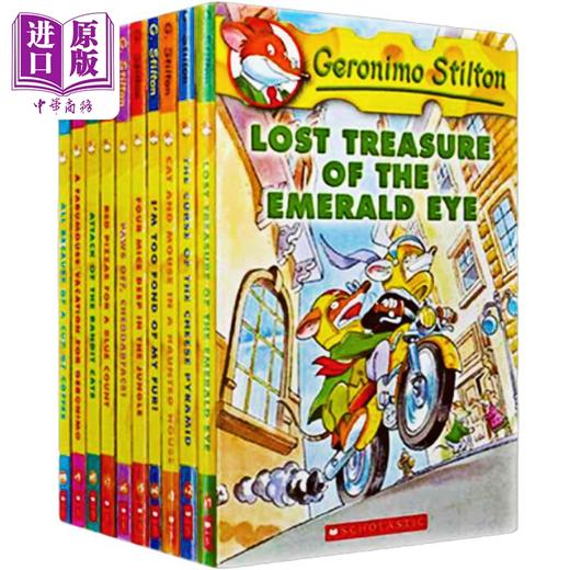 【中商原版】【赠音频】老鼠记者1-10册 Geronimo Stilton 全彩漫画英文原版送音频 学乐分级阅读 儿童探险小说 美国小学读物 7-10岁 商品图0