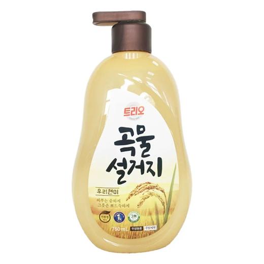 【中欧班列精选2瓶】韩国爱敬大米洗洁精 原装进口谷物食品级按压米糠小麦洗洁精 750/700ml/瓶WHBX 商品图6