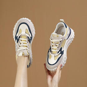 品质好货 | Safiya/索菲娅2023新款秋冬百搭厚底加绒保暖运动老爹鞋 SF33112801