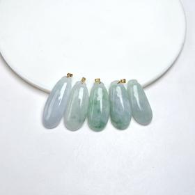 D18K翡翠吊坠-绿福瓜35*13#56B80