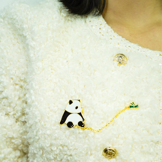 国宝桥米—熊猫胸针 商品图3