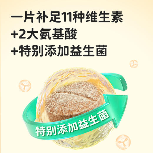 小宠 猫用益生菌复合维生素片 200片/瓶  营养保健 毛发干枯 口腔溃疡 消化不良 商品图2