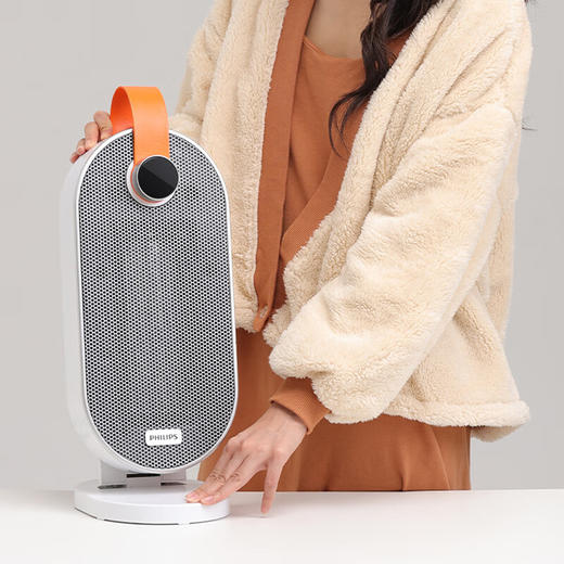 【6F】飞利浦（PHILIPS）取暖器家用暖风机石墨烯电暖气办公室浴室多档恒温速热节能语音遥控桌面台式便携烤火炉 AHR2244FD 商品图2