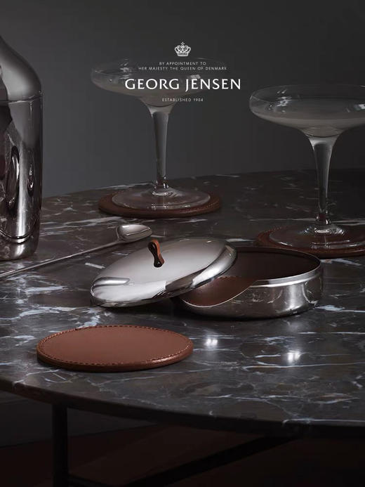 Georg Jensen乔治杰生酒杯垫隔热酒吧杯垫ins北欧轻奢高级咖啡垫 商品图1