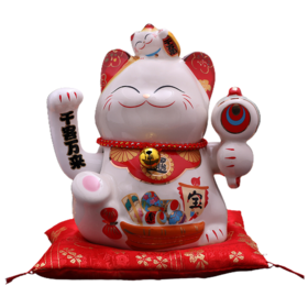 金石工坊招财猫摆件店铺开业创意礼品家居客厅发财猫自动右手摇手