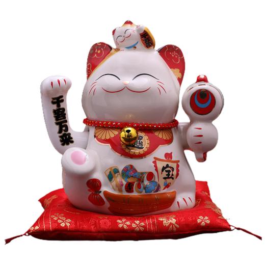 金石工坊招财猫摆件店铺开业创意礼品家居客厅发财猫自动右手摇手 商品图0
