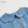 马克珍妮女童花边娃娃领牛仔连衣裙儿童纯棉碎花裙子春款240098 商品缩略图3