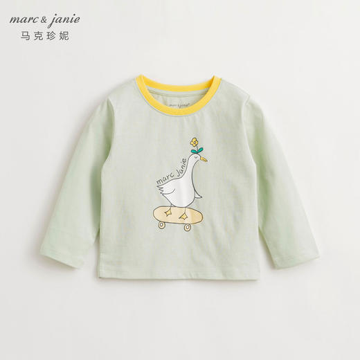 马克珍妮女童趣味涂鸦T恤儿童宽松纯棉上衣2014年春装新款240085 商品图2