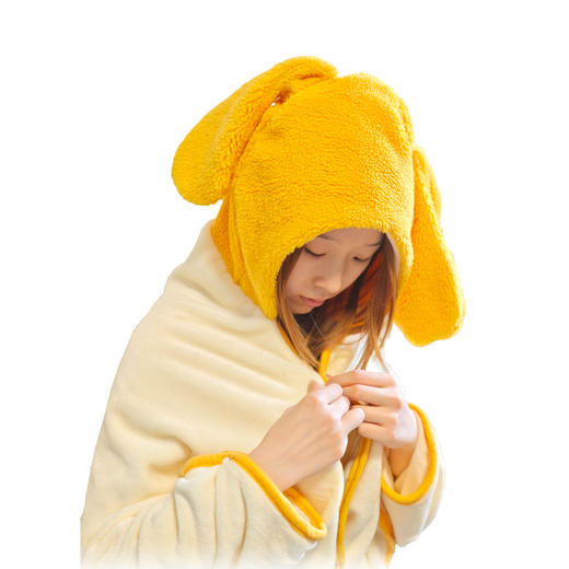 秋冬系列袋鼠耳朵披风毛毯 商品图3