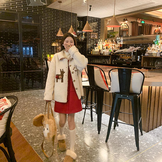 <曾小咸推荐>氛围红色叠穿背心连衣裙 商品图2