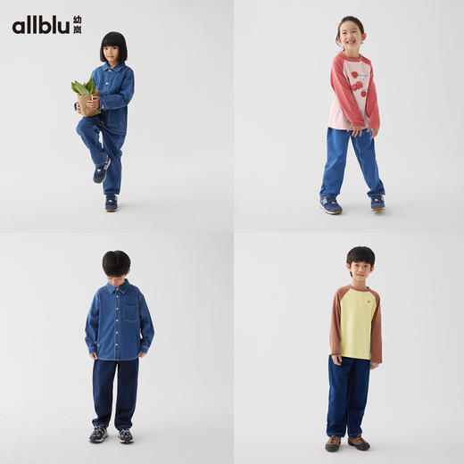 【春季特惠】幼岚24春新款blublu牛仔直筒裤牛仔裤ZY 商品图2