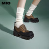 MIO米奥春季方头高跟牛津鞋户外时尚松糕鞋酷感厚底鞋M241530236 商品缩略图0